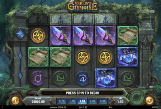 Merlin's Grimoire on uusi kolikkopeli Zimpler casinoilla