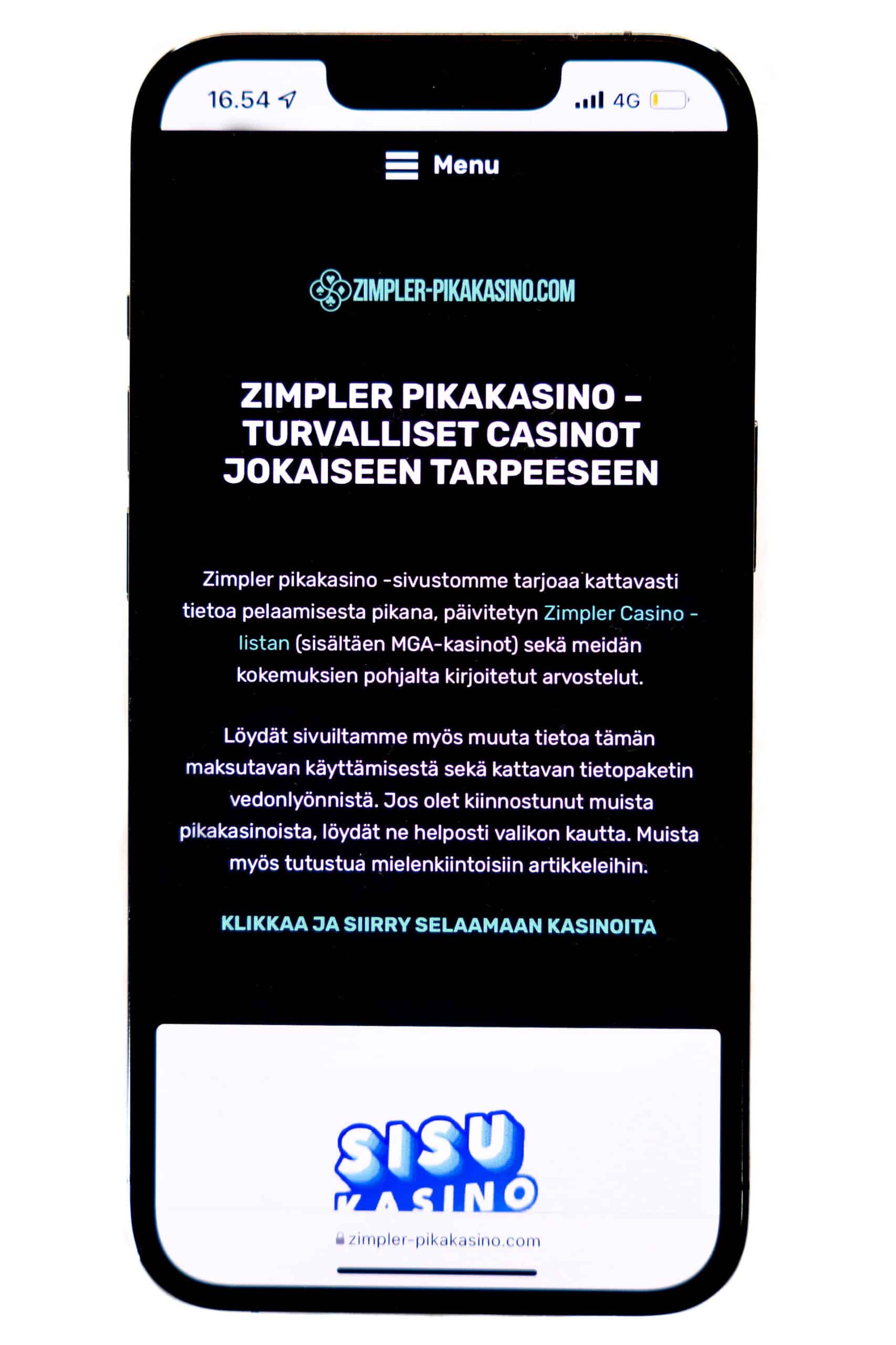 Zimpler pikakasino