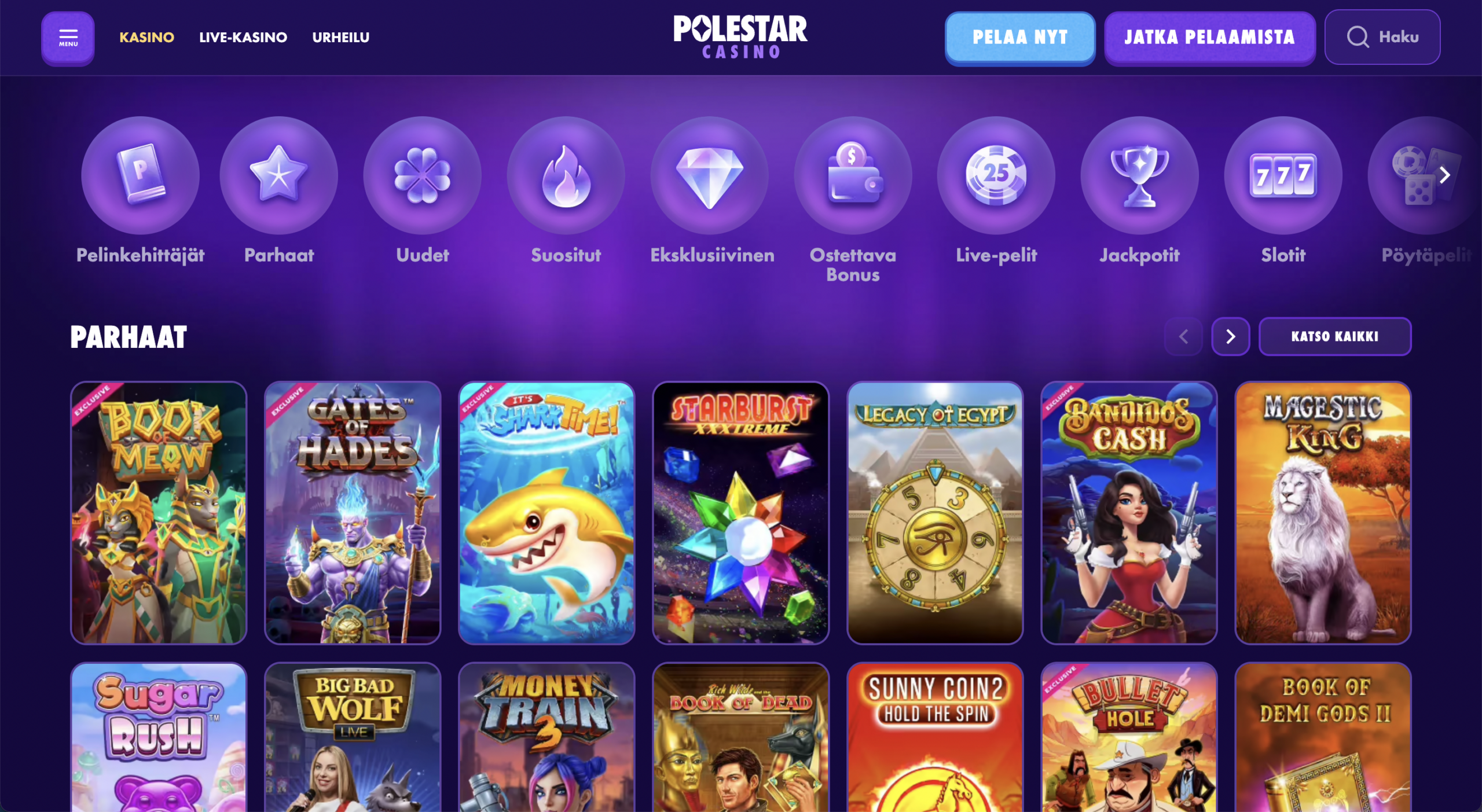 Polestar Casinon ulkoasu